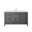 Daria 60" Free Standing Single Basin Vanity Set with Cabinet and Quartz Vanity Top - image 16