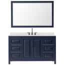 Daria 60" Free Standing Single Basin Vanity Set with Cabinet, Quartz Vanity Top, and Framed Mirror - image 3