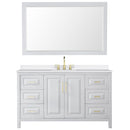 Daria 60" Free Standing Single Basin Vanity Set with Cabinet, Quartz Vanity Top, and Framed Mirror - image 12