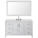 Daria 60" Free Standing Single Basin Vanity Set with Cabinet, Quartz Vanity Top, and Framed Mirror - image 18