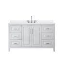 Daria 60" Free Standing Single Basin Vanity Set with Cabinet and Quartz Vanity Top - image 9