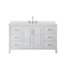 Daria 60" Free Standing Single Basin Vanity Set with Cabinet and Quartz Vanity Top - image 10