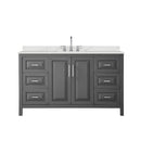 Daria 60" Free Standing Single Basin Vanity Set with Cabinet and Quartz Vanity Top - image 16