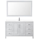 Daria 60" Free Standing Single Basin Vanity Set with Cabinet, Cultured Marble Vanity Top, and Framed Mirror - image 8
