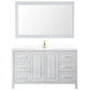 Daria 60" Free Standing Single Basin Vanity Set with Cabinet, Cultured Marble Vanity Top, and Framed Mirror - image 10