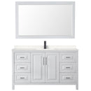 Daria 60" Free Standing Single Basin Vanity Set with Cabinet, Cultured Marble Vanity Top, and Framed Mirror - image 15