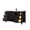 Daria 60" Free Standing Single Basin Vanity Set with Cabinet and Cultured Marble Vanity Top - image 6