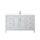Daria 60" Free Standing Single Basin Vanity Set with Cabinet and Cultured Marble Vanity Top - image 9