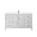 Daria 60" Free Standing Single Basin Vanity Set with Cabinet and Cultured Marble Vanity Top - image 10