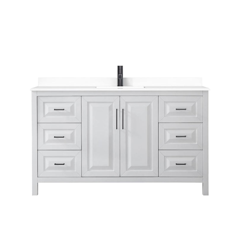 Daria 60" Free Standing Single Basin Vanity Set with Cabinet and Cultured Marble Vanity Top - image 12