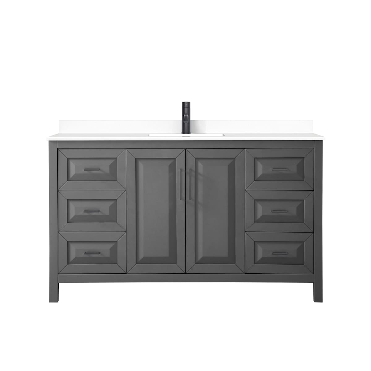 Daria 60" Free Standing Single Basin Vanity Set with Cabinet and Cultured Marble Vanity Top - image 16