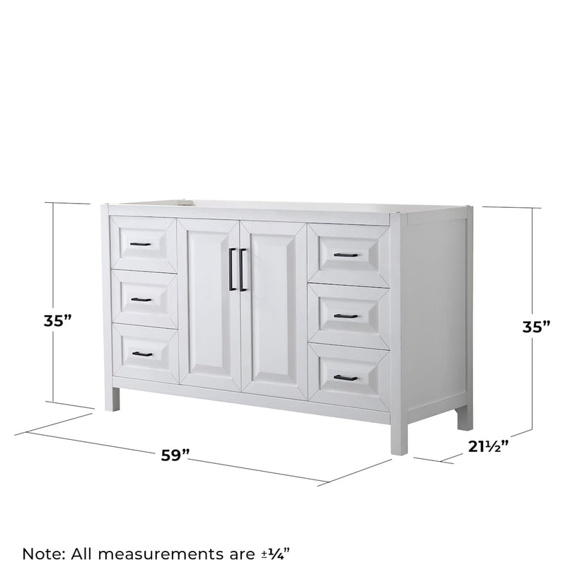 Daria 59" Single Free Standing Vanity Cabinet - Less Vanity Top - image 6