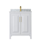 Daria 60" Free Standing Single Vanity Set with MDF Cabinet, Marble Vanity Top, Undermount Sink, and Framed Mirror - image 7