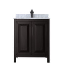 Daria 60" Free Standing Single Vanity Set with MDF Cabinet, Marble Vanity Top, Undermount Sink, and Framed Mirror - image 9