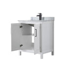 Daria 60" Free Standing Single Vanity Set with MDF Cabinet, Marble Vanity Top, Undermount Sink, and Framed Mirror - image 10