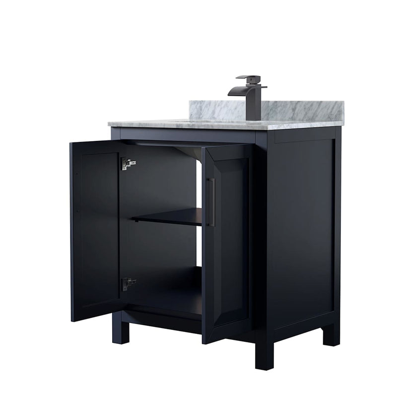 Daria 60" Free Standing Single Vanity Set with MDF Cabinet, Marble Vanity Top, Undermount Sink, and Framed Mirror - image 14