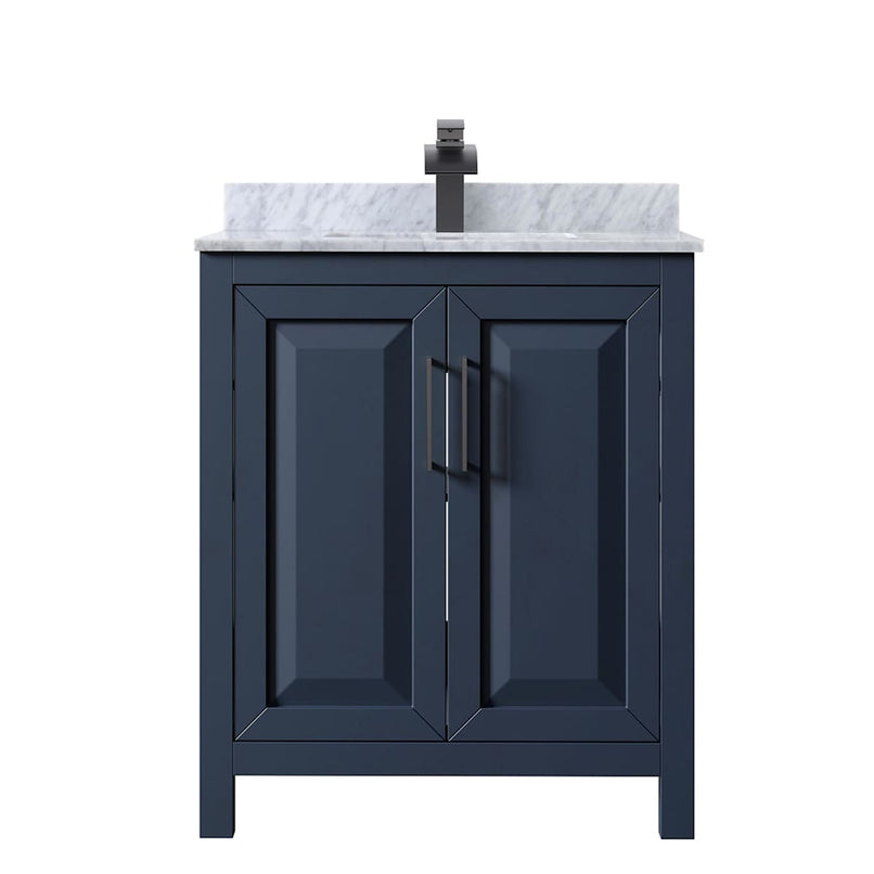 Daria 60" Free Standing Single Vanity Set with MDF Cabinet, Marble Vanity Top, Undermount Sink, and Framed Mirror - image 15