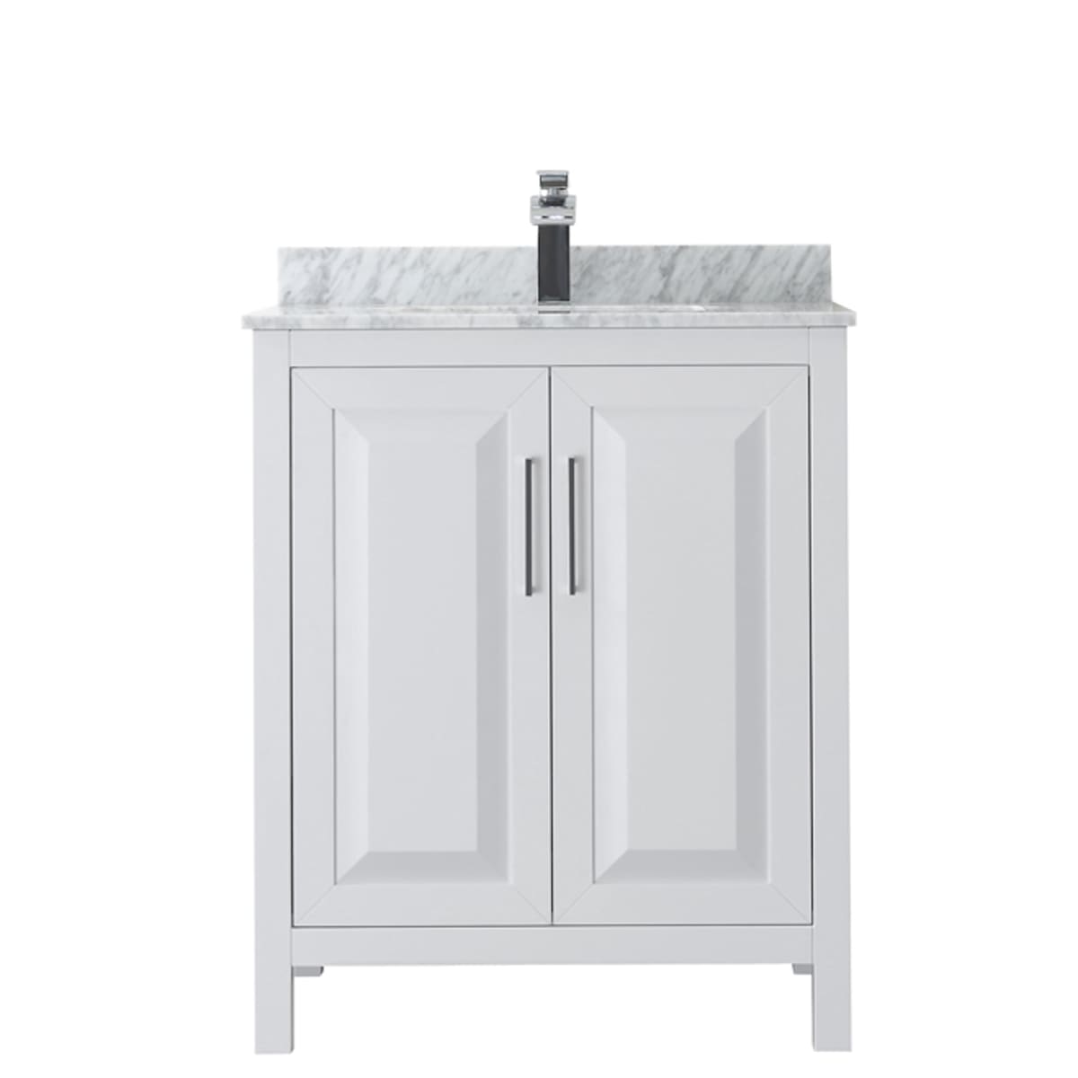 Daria 60" Free Standing Single Vanity Set with MDF Cabinet, Marble Vanity Top, Undermount Sink, and Framed Mirror - image 17