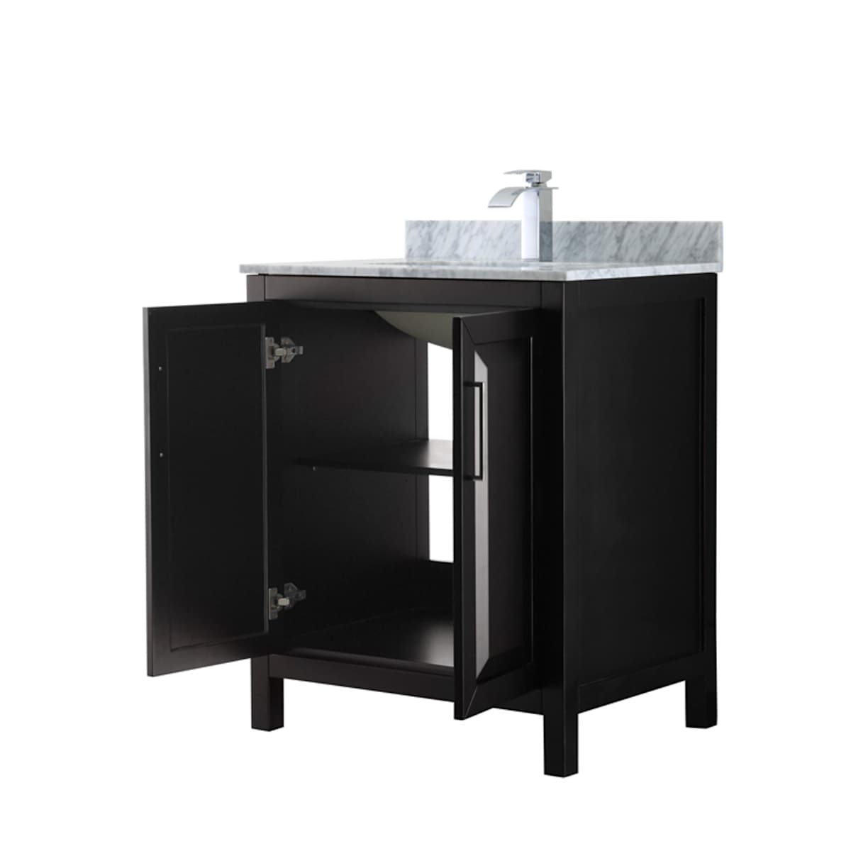 Daria 60" Free Standing Single Vanity Set with MDF Cabinet, Marble Vanity Top, Undermount Sink, and Framed Mirror - image 18