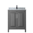 Daria 60" Free Standing Single Vanity Set with MDF Cabinet, Marble Vanity Top, Undermount Sink, and Framed Mirror - image 21