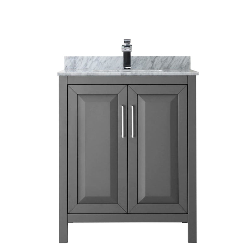 Daria 60" Free Standing Single Vanity Set with MDF Cabinet, Marble Vanity Top, Undermount Sink, and Framed Mirror - image 21