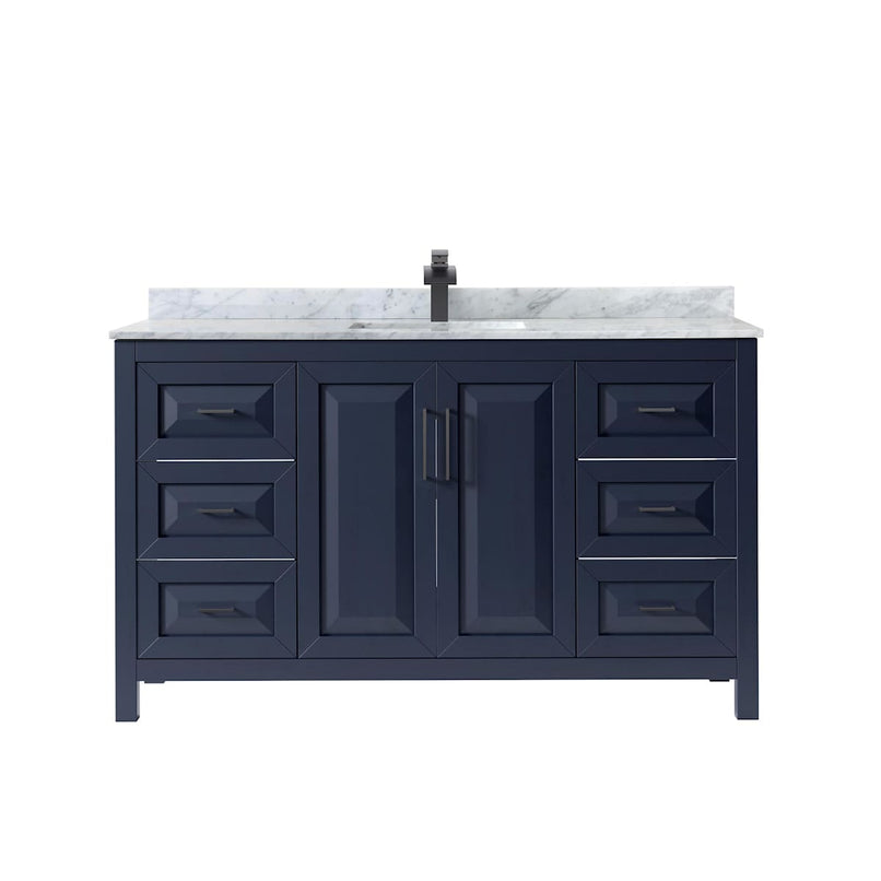 Daria 60" Free Standing Single Vanity Set with MDF Cabinet, Marble Vanity Top, and Undermount Sink - image 13