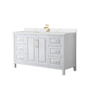 Daria 60" Free Standing Single Basin Vanity Set with Cabinet and Quartz Vanity Top - image 1