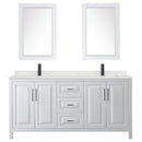 Daria 72" Free Standing Double Basin Vanity Set with Cabinet, Quartz Vanity Top, and Framed Mirror - image 15