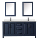 Daria 72" Free Standing Double Basin Vanity Set with Cabinet, Quartz Vanity Top, and Medicine Cabinet - image 3