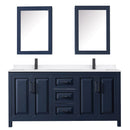 Daria 72" Free Standing Double Basin Vanity Set with Cabinet, Quartz Vanity Top, and Medicine Cabinet - image 8