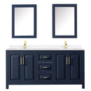 Daria 72" Free Standing Double Basin Vanity Set with Cabinet, Quartz Vanity Top, and Medicine Cabinet - image 10