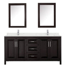 Daria 72" Free Standing Double Basin Vanity Set with Cabinet, Quartz Vanity Top, and Medicine Cabinet - image 11