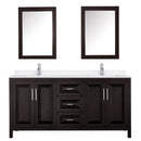 Daria 72" Free Standing Double Basin Vanity Set with Cabinet, Quartz Vanity Top, and Medicine Cabinet - image 13