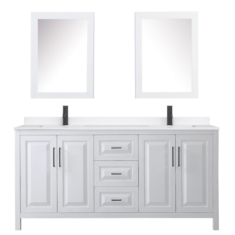 Daria 72" Free Standing Double Basin Vanity Set with Cabinet, Quartz Vanity Top, and Medicine Cabinet - image 19