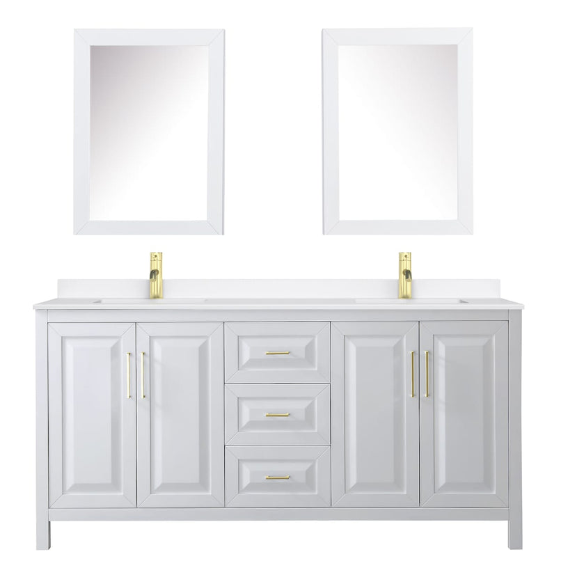 Daria 72" Free Standing Double Basin Vanity Set with Cabinet, Quartz Vanity Top, and Medicine Cabinet - image 21
