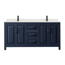 Daria 72" Free Standing Double Basin Vanity Set with Cabinet and Quartz Vanity Top - image 3