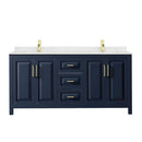 Daria 72" Free Standing Double Basin Vanity Set with Cabinet and Quartz Vanity Top - image 8