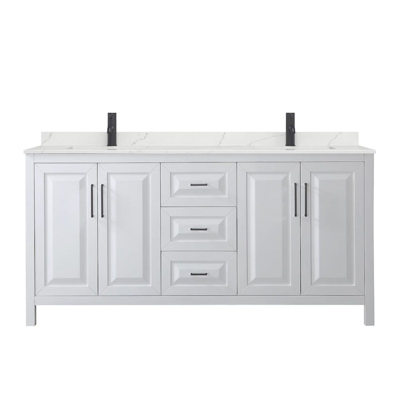 Daria 72" Free Standing Double Basin Vanity Set with Cabinet and Quartz Vanity Top - image 18
