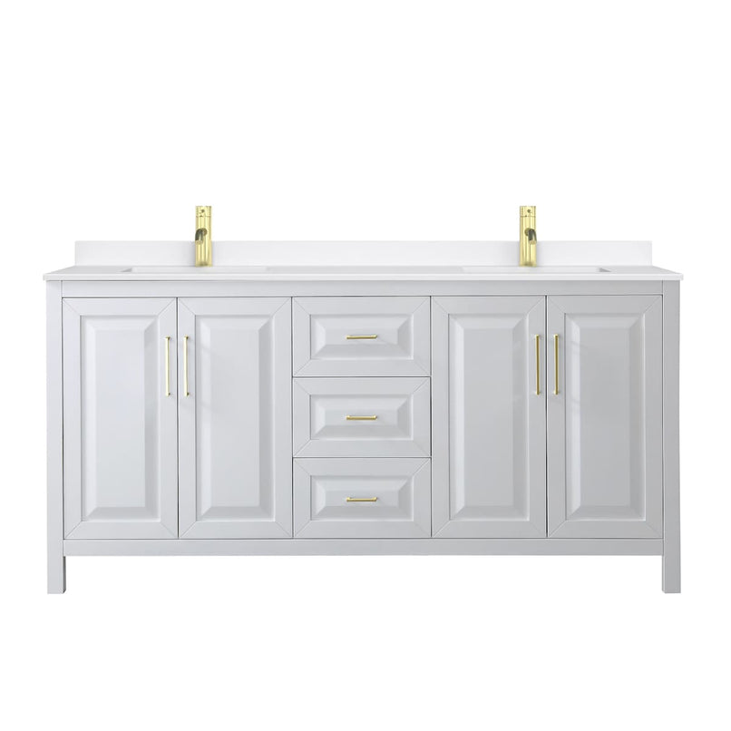 Daria 72" Free Standing Double Basin Vanity Set with Cabinet and Quartz Vanity Top - image 21