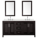 Daria 72" Free Standing Double Basin Vanity Set with Cabinet, Quartz Vanity Top, and Framed Mirror - image 10