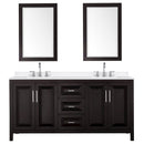Daria 72" Free Standing Double Basin Vanity Set with Cabinet, Quartz Vanity Top, and Framed Mirror - image 12