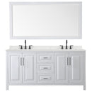 Daria 72" Free Standing Double Basin Vanity Set with Cabinet, Quartz Vanity Top, and Framed Mirror - image 18