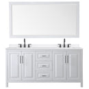 Daria 72" Free Standing Double Basin Vanity Set with Cabinet, Quartz Vanity Top, and Framed Mirror - image 20