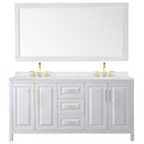Daria 72" Free Standing Double Basin Vanity Set with Cabinet, Quartz Vanity Top, and Framed Mirror - image 21
