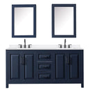 Daria 72" Free Standing Double Basin Vanity Set with Cabinet, Quartz Vanity Top, and Medicine Cabinet - image 9