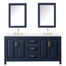Daria 72" Free Standing Double Basin Vanity Set with Cabinet, Quartz Vanity Top, and Medicine Cabinet - image 10