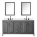 Daria 72" Free Standing Double Basin Vanity Set with Cabinet, Quartz Vanity Top, and Medicine Cabinet - image 14