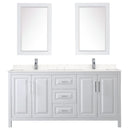 Daria 72" Free Standing Double Basin Vanity Set with Cabinet, Cultured Marble Vanity Top, and Framed Mirror - image 9