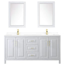 Daria 72" Free Standing Double Basin Vanity Set with Cabinet, Cultured Marble Vanity Top, and Framed Mirror - image 10