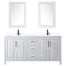 Daria 72" Free Standing Double Basin Vanity Set with Cabinet, Cultured Marble Vanity Top, and Framed Mirror - image 11